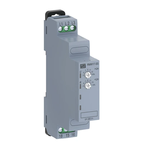 Rele Falta de Fase e Sub e Sob Tensao Weg 220V MW17-SS01D23