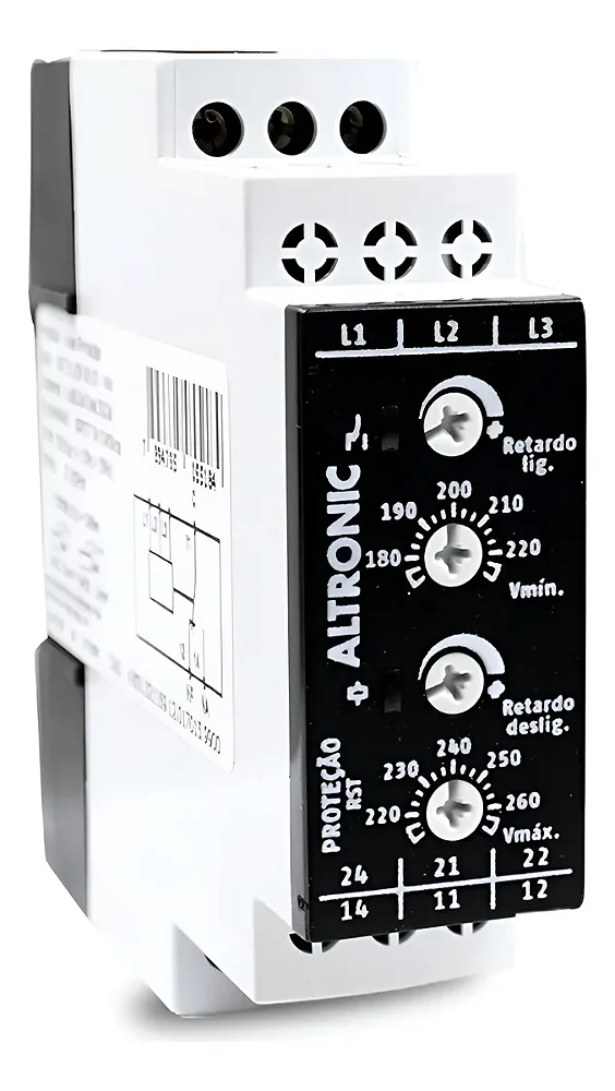 Rele de Tensao Trifasico Altronic  RTT21 220V