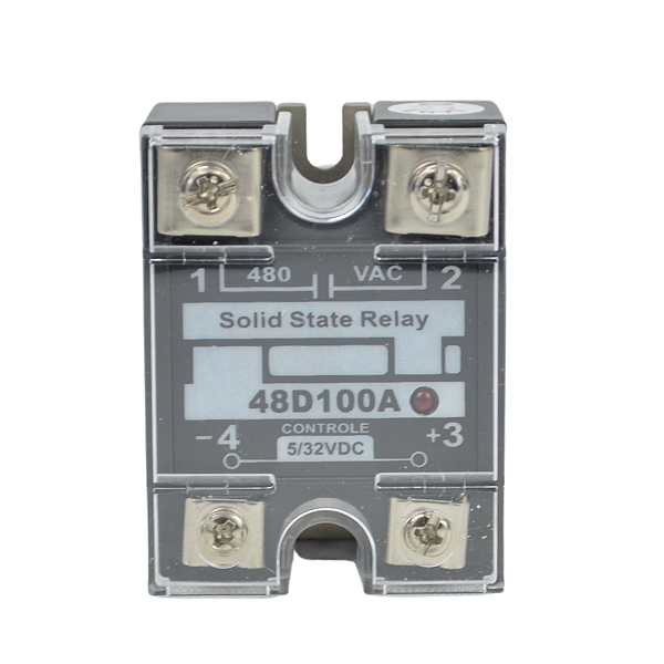 Loti Rele de estado sólido monofásico 100A  480V- 5/32Vdc 48d100