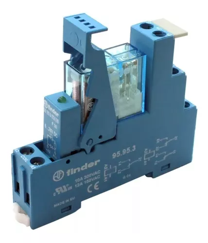 Finder Rele Acoplador 2 Rev  12VCA/VCC 10A 2NAF