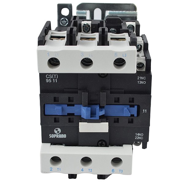 Contator Tripolar Importado 95A 1NA + 1NF 220V