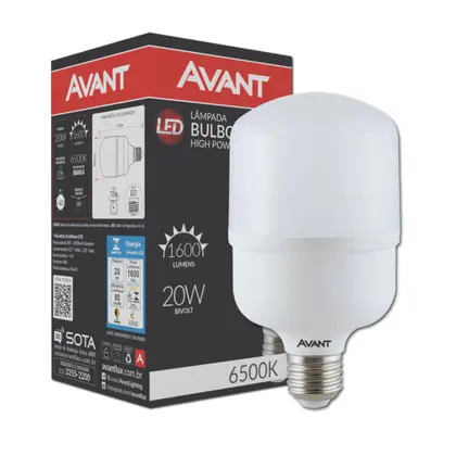 Lampada Led Bulbo 20W 6500k Branca avant