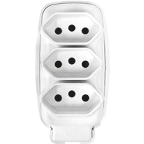 Tomada Barra Tripla 2P+T 10A