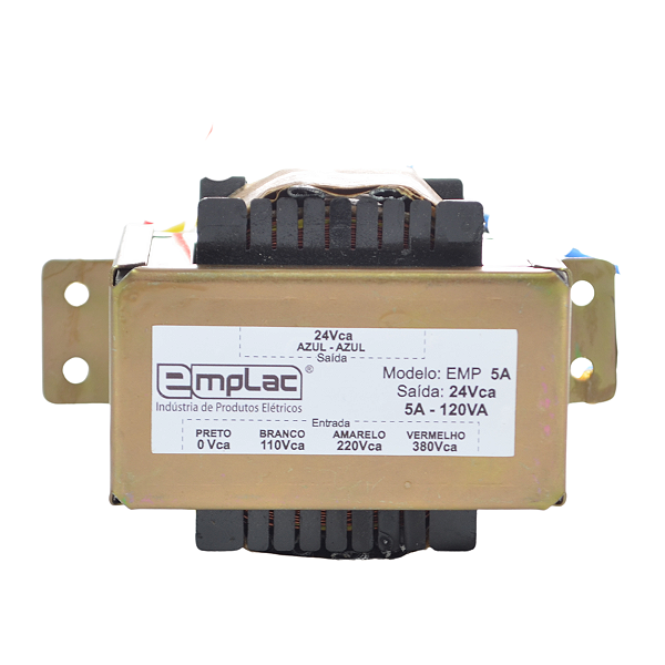Transformador De Comando 110/220/380V Saída 24V 5A 120VA (7550)
