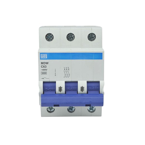 Disjuntor Tripolar Mdw-c 63A 5ka Weg