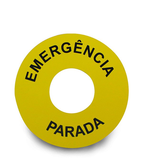 Placa Emergencia 22mm Part-B Redonda