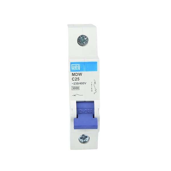 Disjuntor Monopolar Mdw-c 25A 5ka Weg