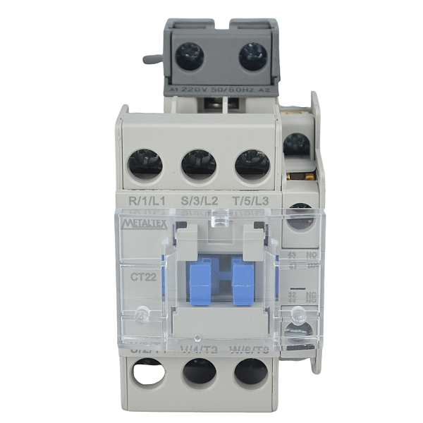 Contator CT22-311 Tripolar 22A 220V 1NA+1NF - Metaltex