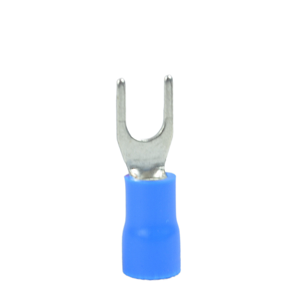 Terminal Forquilha Azul 2,5mm Furo 4.3mm