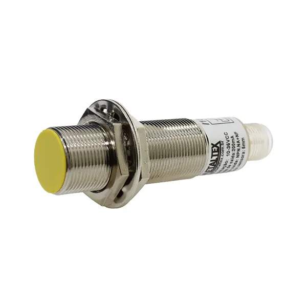 Sensor Indutivo Não Faceado LM18 NPN 10-36VCC 4 fio 8MM I18-8CNC