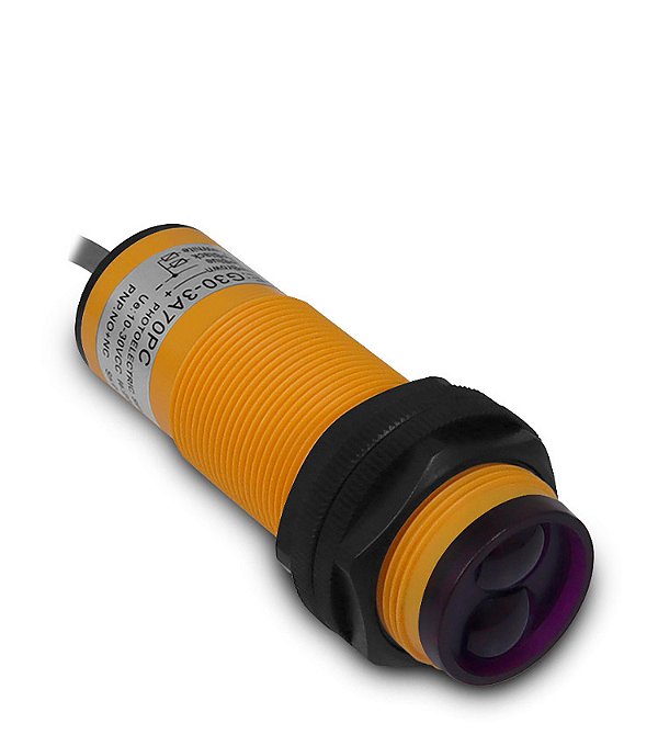 Sensor Fotoelétrico G30 PnP 1Na+1NF N/Difuso 6-36V 4 Fios Ranger 70CM