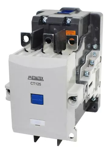Contator CT125 Tripolar 125A 220V 2NA+2NF Metaltex