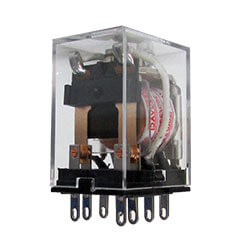 Mini Rele Industrial 8Pinos 2Contato Reversivel NAF 5A 220VAC HH52P