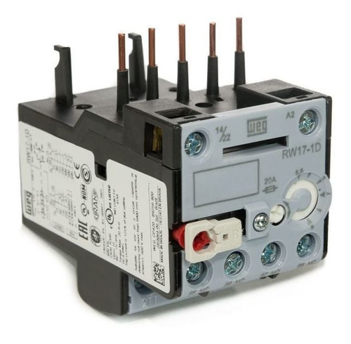 Rele Térmico Sobrecarga Mini Contator  RW17 5,6 - 8A Weg