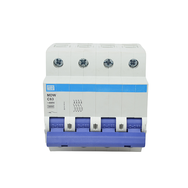 Disjuntor Tetrapolar Mdwp-c 40A 5ka Weg