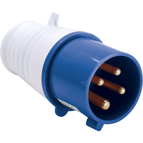Plugue Industrial 3P+T 9H 16A Azul  IP44 Lukma/Soprano