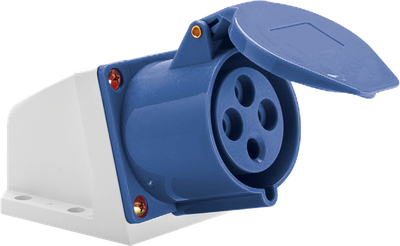 Tomada Industrial Sobrepor 3P+T 32A 9h Azul