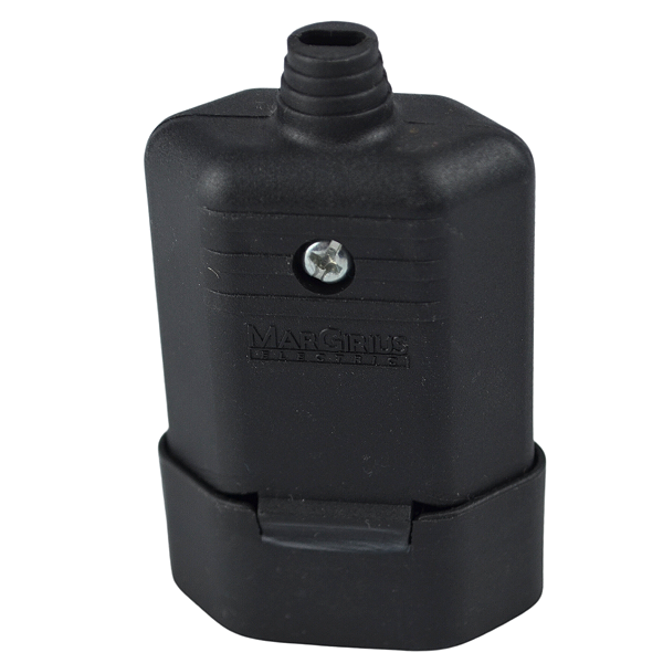 Plugue Femea 2P 10A Preto TMD1-2