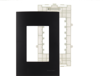 Clean Ebony Grafit  Placa 4 X 3  3 Posto Junto  C/Sup