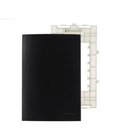 Placa 4X2 Cega C/Suporte Preto Ebony