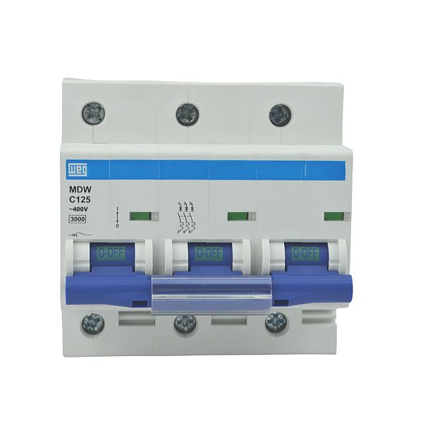 Disjuntor Tripolar Mdw-c 125A 5ka Weg
