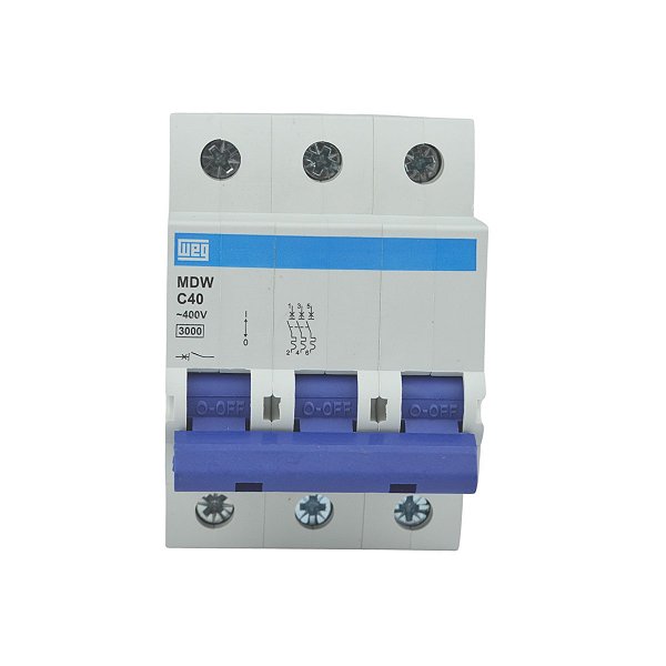 Disjuntor Tripolar Mdw-B 40A 5ka Weg