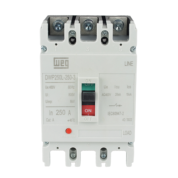Disjuntor Caixa Moldada Weg  DWP250L  250A