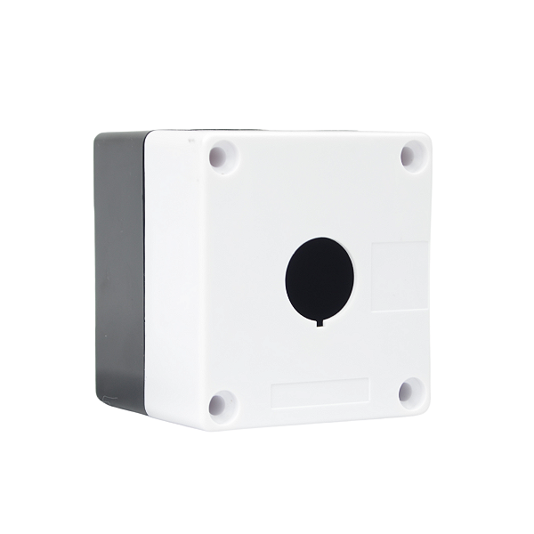 Caixa 1 Furo 22ømm- Sem Botao Vazia Tampa Cinza  Bx1/1
