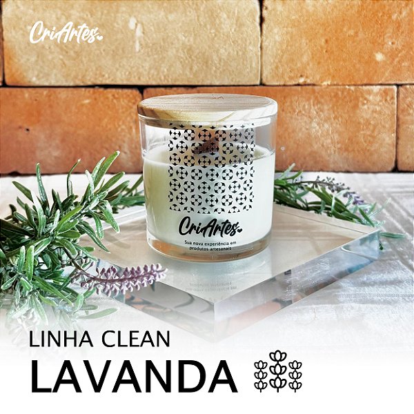 CLEAN | Vela aromática de Lavanda 180g