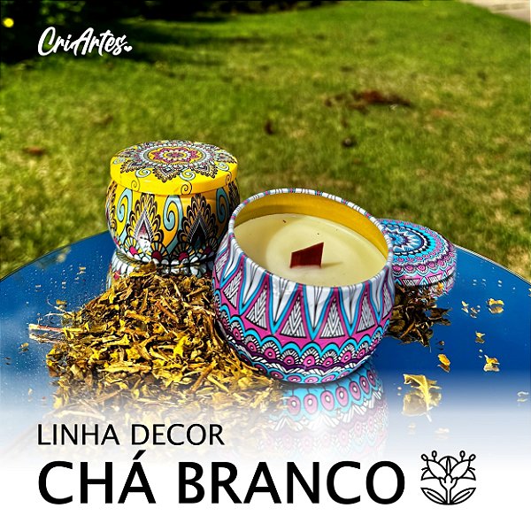 DECOR | Vela aromática de Chá Branco 100g