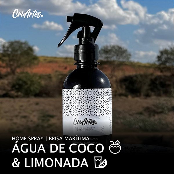 BRISA MARÍTIMA | Home Spray de Água de Coco & Limonada 250ml