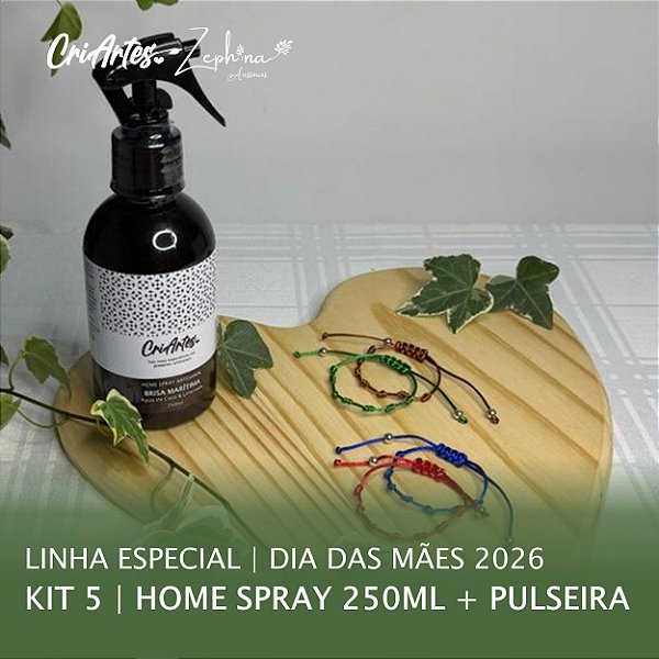 KIT 5 | Home Spray 250ml + Pulseira