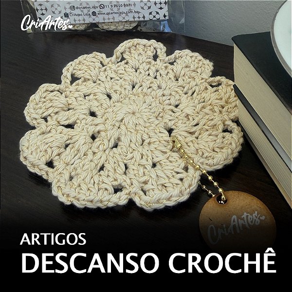 ARTIGOS | Descanso de vela em crochê