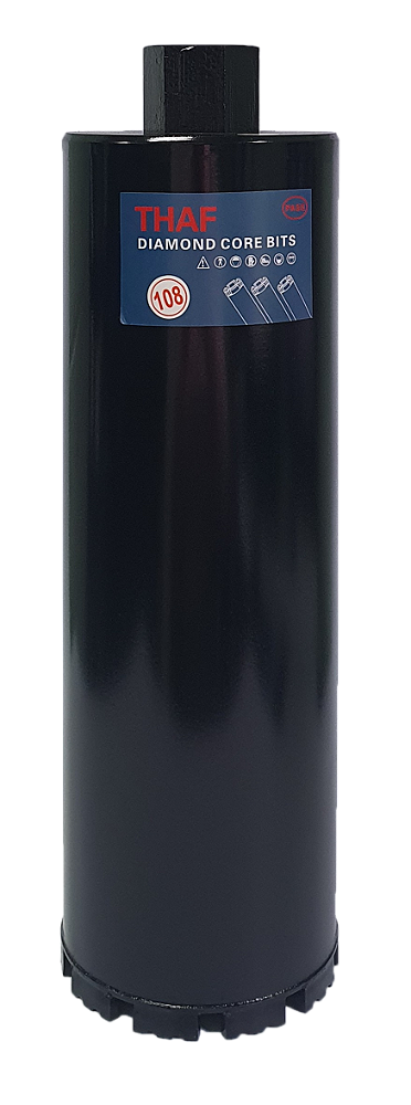 BROCA SERRA COPO DIAMANTADA PARA PERFURATRIZ 108MM X 350MM M22 (PRODUTO IMPORTADO)