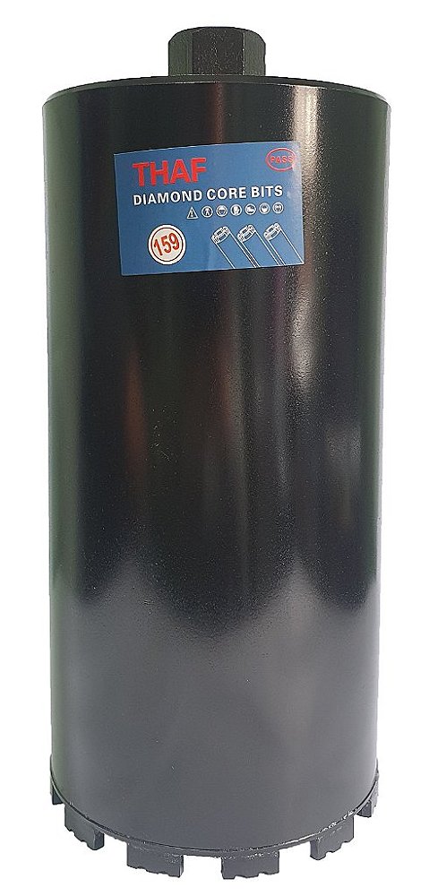 BROCA SERRA COPO DIAMANTADA PARA PERFURATRIZ 159MM X 350MM M22 (PRODUTO IMPORTADO)