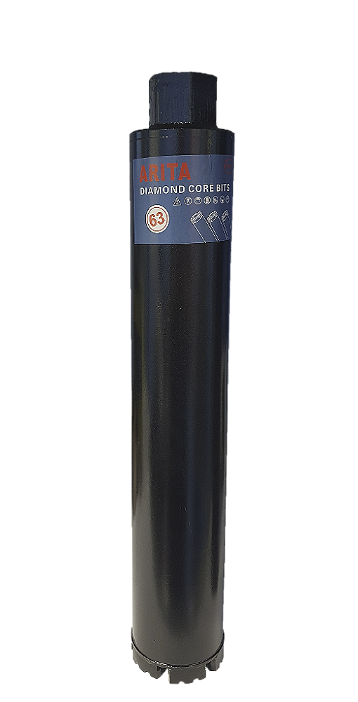 BROCA SERRA COPO DIAMANTADA PARA PERFURATRIZ 63MM X 370MM M22 (PRODUTO IMPORTADO)