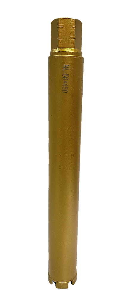 BROCA SERRA COPO DIAMANTADA PARA PERFURATRIZ 56MM X 450MM 1.1/4 DOURADA (PRODUTO IMPORTADO)