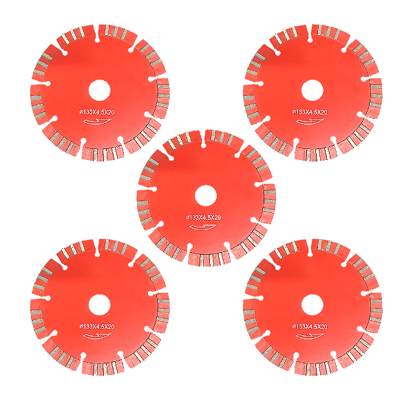Kit 5 Discos Arita 133mm para Cortadora de Parede Thaf Sl180 (PRODUTO ORIGINAL)