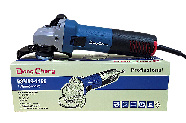 Esmerilhadeira Angular Dongcheng 115mm - 4-5/8" modelo DSM09-115S (PRODUTO IMPORTADO)