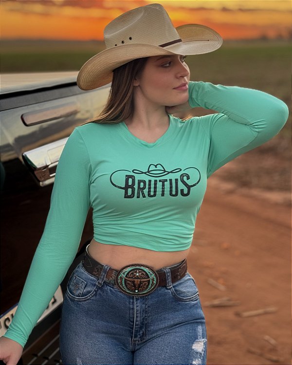 CAMISETA UV FEMININA VERDE