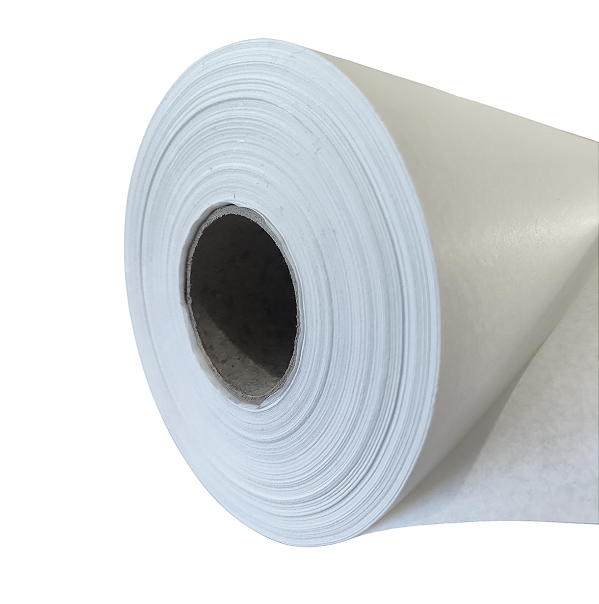 ROLO PAPEL BRANCO SEDA IMPRESSÃO PLOTTER 40CMX200M TUBO 2POL
