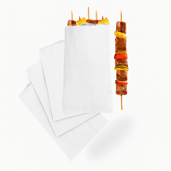 EMBALAGEM TÉRMICO METALIZADO BRANCO ESPETINHO 30X15,5CM 100U