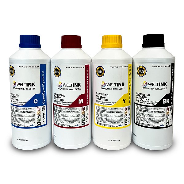 TINTA WELTINK - EE0020 - EPSON  - KIT DE 4 CORES - 1LITRO