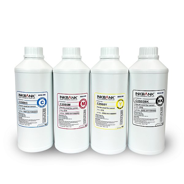 TINTAS INKBANK C2500 - CANON - KIT DE 4 CORES - 1LITRO