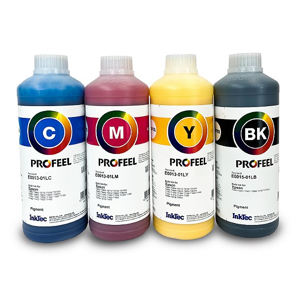 PROFEEL E0013 - PIGMENTADA - KIT DE 4 CORES - EPSON - 1L