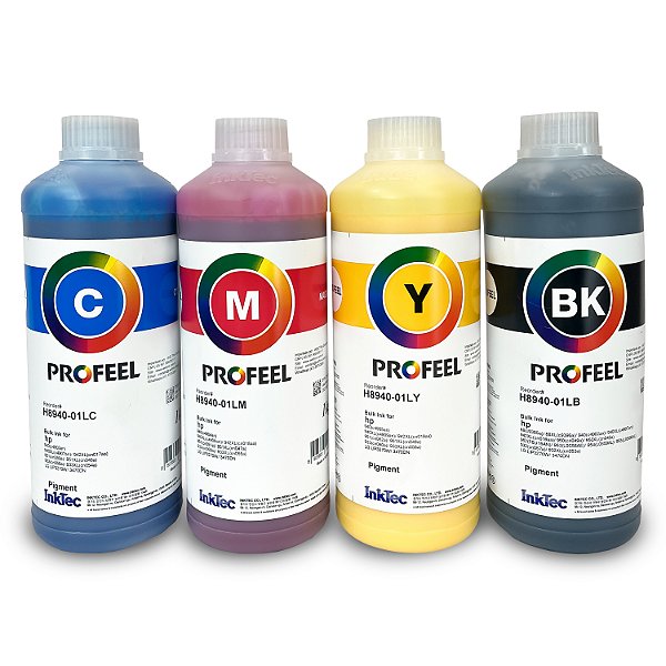 PROFEEL - H8940 - PIGMENTADA - HP - KIT DE 4 CORES - 1L