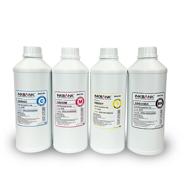 INKBANK - H8600 - CORANTE - KIT DE 4 CORES - HP - 1 LITRO