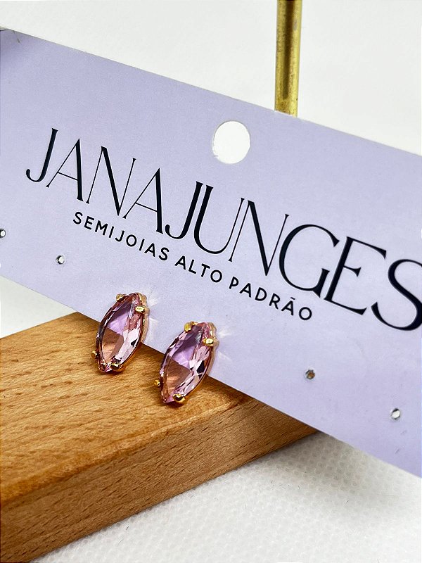 Brinco Gota Rosa