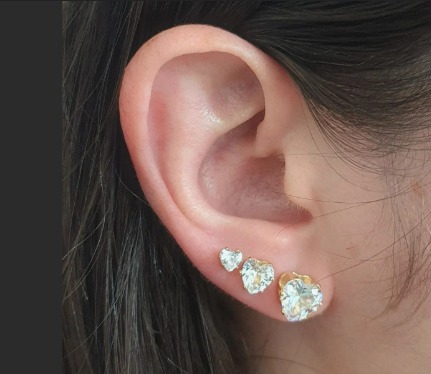 Brinco Ponto de Luz Coração