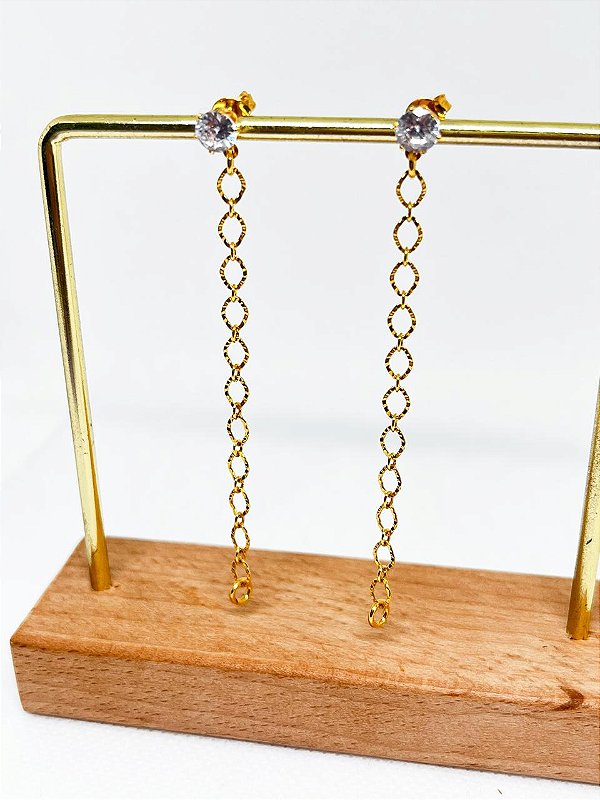 Brinco rabicho ponto de luz Correntinha